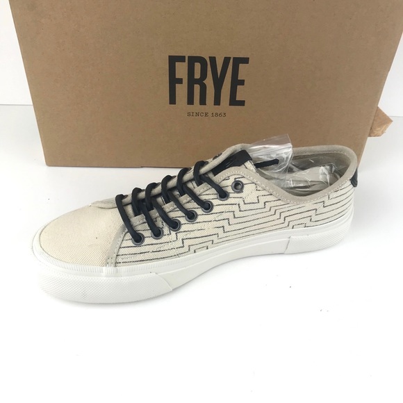 Frye Shoes - Frye ludlow canvas print sneakers shoes size 9.5